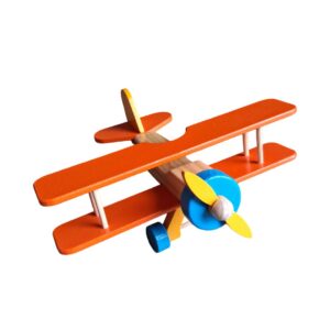 PA170lj - Avião Bi-Plano laranja